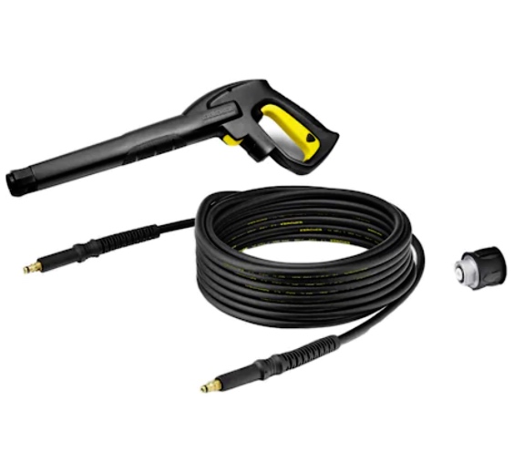 Set accesorii pentru aparat de spalat cu presiune Karcher HK 12,furtun 12 m + pistol Karcher + adaptor, pentru modelele K2-K7