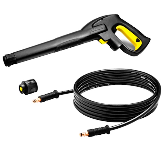 Set accesorii pentru aparat de spalat cu presiune Karcher HK 4, furtun 4 m HK 4 + pistol Karcher + adaptor, pentru modelul K2